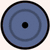 Six circular icons arranged in two , each with concentric rings and black center dots; one icon is blue while the rest are red