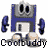Animated contact sheet of a pixelated floppy disk mascot walking through eight frames with blue, gray, and beige colors.