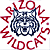 Two identical pixelated wildcat head icons with red text "ARIZONA WILDCATS" in a circular arrangement on white background, and one diagonal "CoolBuddy.com" banner on teal.