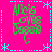 A bright pink square icon with cyan decorative borders and four identical green text blocks reading "Alisa Loves Loppan" in a stylized font, arranged symmetrically.