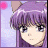 Pixelated anime-style character icons with purple and pink hair, cat ears, and varied expressions including neutral, smiling, and wide-eyed.