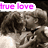 A split-screen image shows two couples in embrace with text reading 'true love' in different colors and styles.
