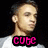Two side-by-side pixelated images of a person with short dark hair against a black background, each with distinct text overlays.