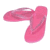 Animated sequence of pink flip-flops with purple heart symbols appearing and changing in a