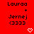 Red background displays repeated text entries with changing symbols above them in a