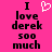 Pixelated text on bright pink background with a white heart symbol replacing the word 'love' in one version.