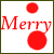 A 2x2 contact sheet of a Christmas-themed animated buddy icon with red dots and text fragments across three visible frames on a gray background.
