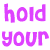 A static image of a text-based buddy icon with purple pixelated letters on white background and gray transparency placeholder.