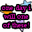 Pixelated text in bright pink letters on black rectangular backgrounds with a white backdrop, featuring partial images of cartoon characters.