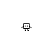 Pixelated black-and-white character with square head and limbs appears in multiple positions, each paired with a speech bubble containing 'him' text and pink heart symbol.