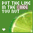 Green background with lime slice and pixelated text reading "PUT THE LIME IN THE COKE YOU NUT" alongside white asterisk symbols.