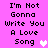 Pixelated text on a bright pink background with two heart symbols, one white and one light purple.