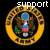 Animated contact sheet of United States Army seal with text variations, showing progressive letter erasure across frames on a black background.