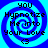 Blue and cyan spiral background with black text reading "you Hypnotize Me into Your Love <3" in four identical quadrants.