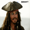 Animated sequence of a character with long dreadlocks, tricorn hat, and red bandana, showing subtle facial expression changes across frames.