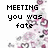 Pixelated text on a floral background with partial gray overlay, presenting romantic and emotional phrases.