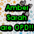 Green text reads 'Amber Sarah are OPD!!' over a star-patterned background with falling dark gray hearts.