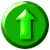 Green circular icons with upward-pointing arrows, arranged in a with one missing