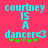 Cyan text on pink background reads 'courtney is a dancer' with heart symbol and green plus signs, showing animation change in plus sign positions.