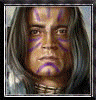 identical character portraits with varying skin tones and facial markings, each framed in a square border