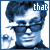 Four pixelated portrait arranged in a , each with distinct color filters and overlaid text fragments