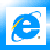 Blue circular icon with white lowercase 'e' and yellow lightning bolt, set against white background with blue gradient border.