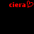 Red pixelated text 'ciera' with a heart symbol on the left side, and identical red text 'ciera' on the right side against a black background.