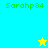 Pixelated green text "Sarohp84" appears on cyan, green, and yellow backgrounds with a yellow star and blue star icon in different positions.