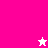 Pixelated icon with pink and white sections displaying text "Liil Miiz Pr3ciious" and a star symbol, transitioning between two states.