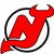 Red stylized 'NJ' devil logo with black outline on white background, text reading "I Support 2 Teams" and "New Jersey Devils" in red pixelated font.
