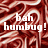 Pixelated red and white abstract background with bold white text reading 'bah humbug!' in a blocky font.