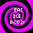 Four identical spiral patterns with purple and black stripes, each containing the text "EAT ICE POPZ!" in white pixelated font.