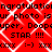 Red background with white diamond pattern overlaid by black pixelated text repeating 'congratulations', 'your photo is super, Doopaper, Dooper STAR !!!!', and 'xxxx :-) xxxxxx :-)' in multiple