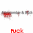 Animated icon with red text and blurred background elements, displaying partial phrases like 'Fuck' and 'Aerocrobie'.