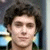 A contact sheet of a 5-frame animated icon featuring Adam Brody's face and green neon text on black background with gray transparency area.
