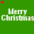Green background with repeated white text 'Merry Christmas' and scattered red and brown stars.