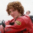 A pixelated image shows a person in red clothing with brown hair on the left, next to bold white text on a solid red background reading "connor. i miss you more than anything<3".
