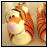 Animated contact sheet of a cartoon tiger character with orange stripes, pink nose, and white face in various text states across 17 frames.