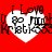 Red background with four white heart shapes containing black text reading "I Love You Too Much" in a pixelated font.