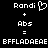 Pixelated text and symbols on black background with heart symbol next to 'Randi' in left , identical layout mirrored right