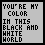 A 5x5 contact sheet of animated frames showing a text-based buddy icon with changing colors and symbols in the bottom rows.