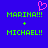 Pixelated blue background with green text reading MARINA!!! + MICHAEL!! and a pink heart symbol above MARINA!!!