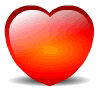 Red heart icon transitions from whole to fully shattered, revealing a yellow smiling face inside.