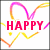 Pixelated Valentine's Day icon with pink text, colorful hearts, and pastel circles on white background.