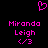 A static pixel art image with a black background, displaying two identical sets of pink text and symbols arranged side-by-side.
