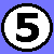 Pixelated graphic with blue background, black-and-white circular emblem containing number 5, and white text reading 'fantastic 5' in two lines.