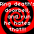 Red and black spiral pattern with white text reading 'Ring death's doorbell, and run he hates that!!!' repeated in four quadrants.