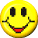 A 5x5 grid of yellow circular smiley face icons with black eyes and red mouths, each showing different mouth expressions across 24 sampled frames in an animated contact sheet.