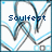Pixelated icon with blue and gray abstract wave patterns on white background, displaying text that changes from 'Soulfest' to '2007'