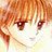 A 48x48 pixel buddy icon split into two sections: a left-side anime-style character face with orange hair and red eyes, and a right-side black background with white text "Anime IM" and stylized "cOm" below it.